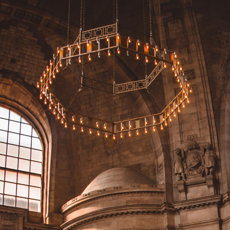 18th Century 96 Bulb Ring Chandelier