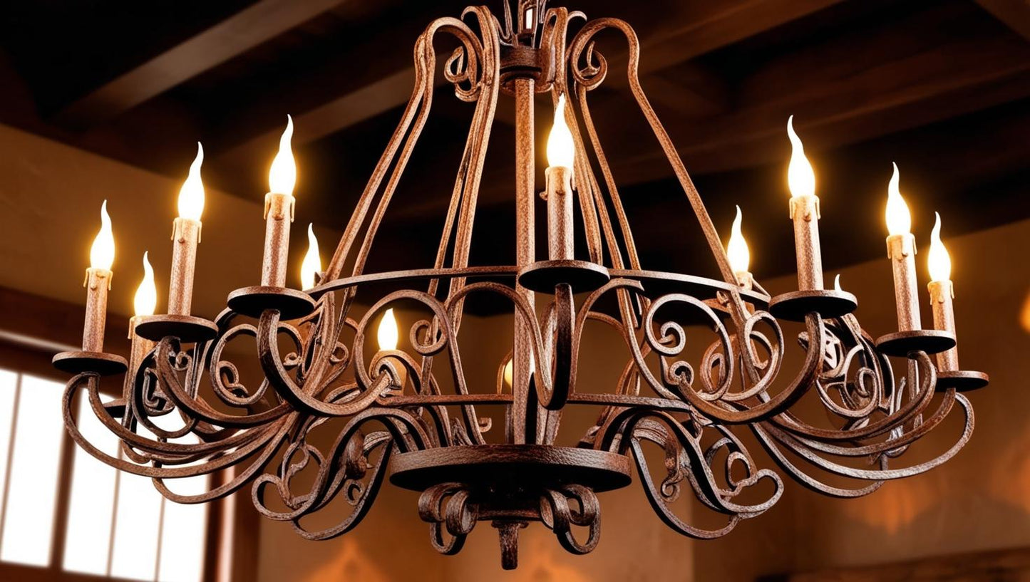 Rustic Candlelight Chandelier